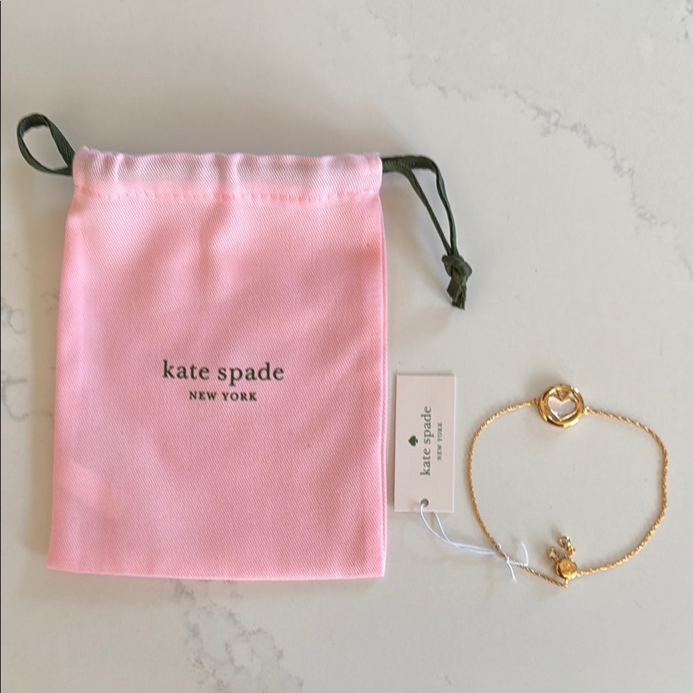 Kate Spade Gold and Abalone bracelet